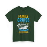 Family Cruise Bahamas Travel T-Shirt - Forest Green