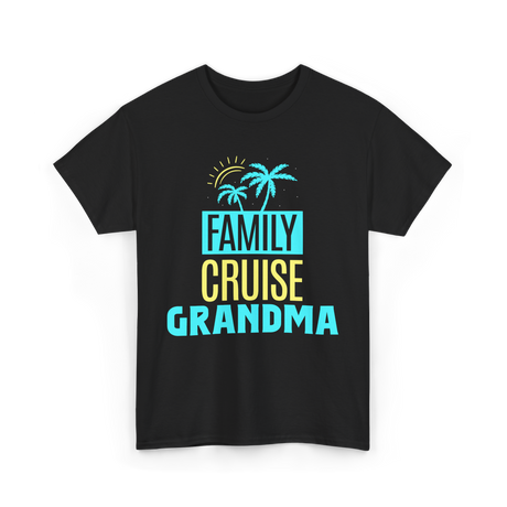 Family Cruise Grandma Travel T-Shirt - Black