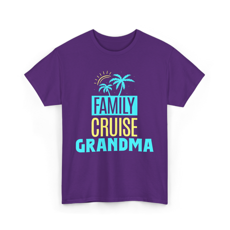 Family Cruise Grandma Travel T-Shirt - Purple