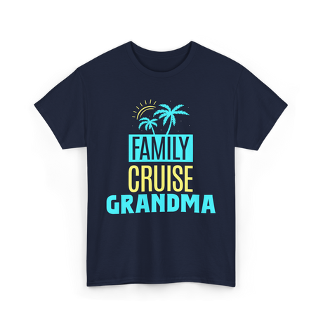 Family Cruise Grandma Travel T-Shirt - Navy