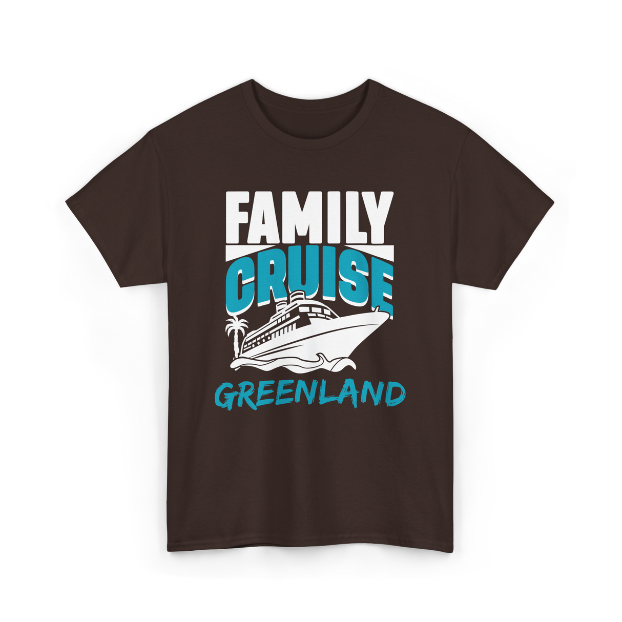 Family Cruise Greenland Cruising T-Shirt - Dark Chocolate