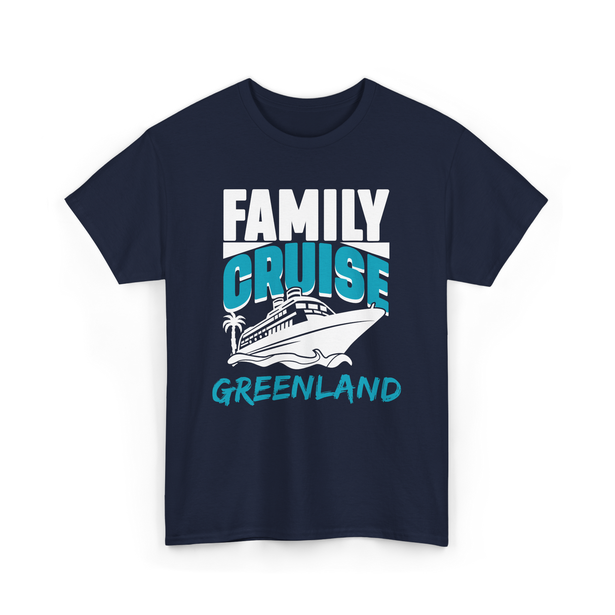 Family Cruise Greenland Cruising T-Shirt - Navy