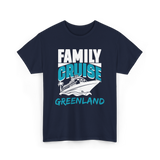 Family Cruise Greenland Cruising T-Shirt - Navy