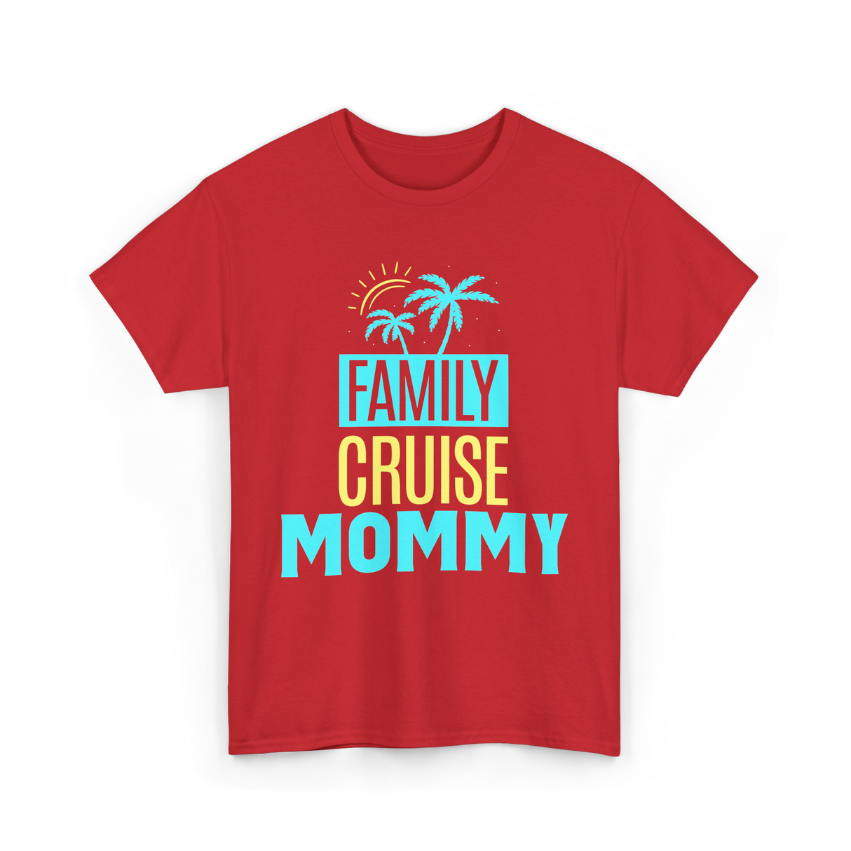 Family Cruise Mommy Travel T-Shirt - Red