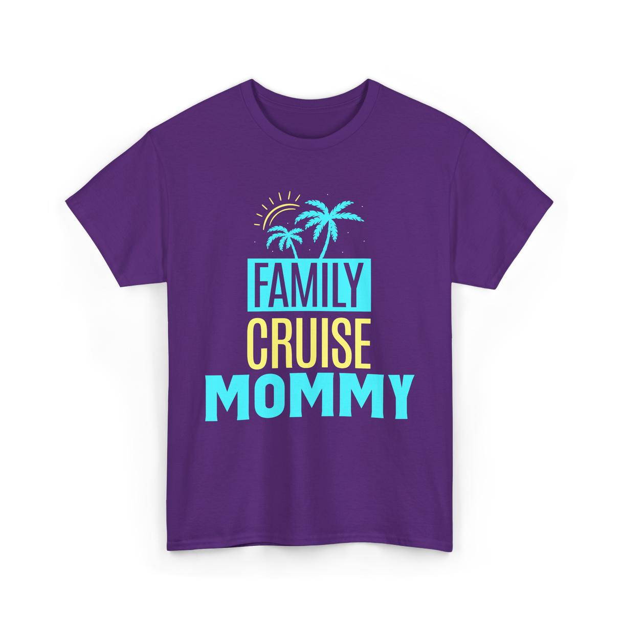 Family Cruise Mommy Travel T-Shirt - Purple