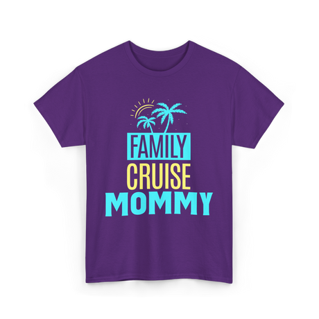 Family Cruise Mommy Travel T-Shirt - Purple