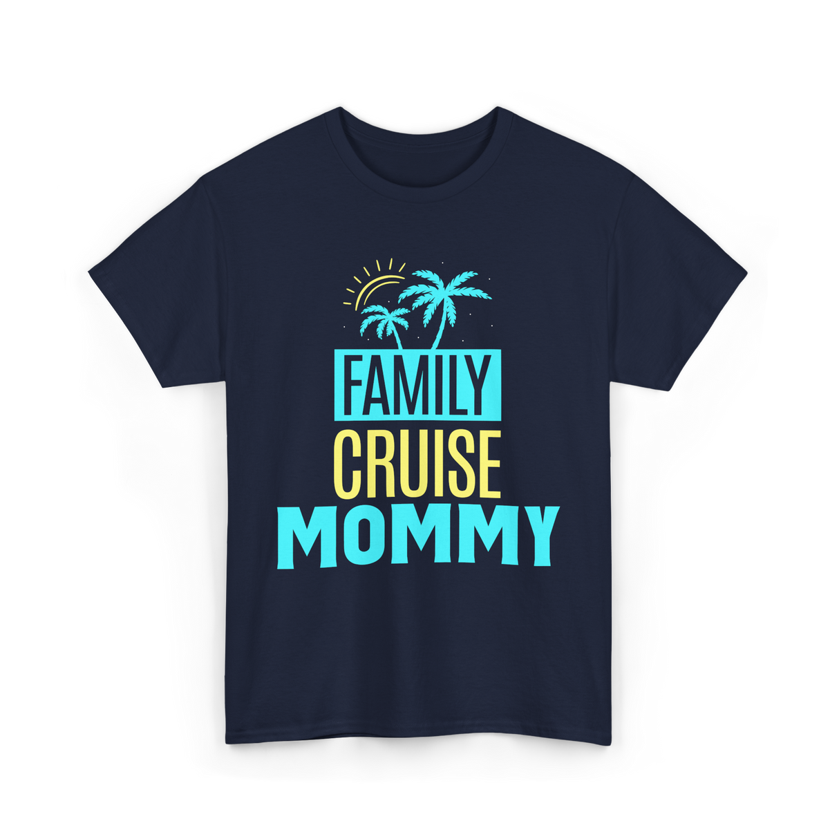 Family Cruise Mommy Travel T-Shirt - Navy