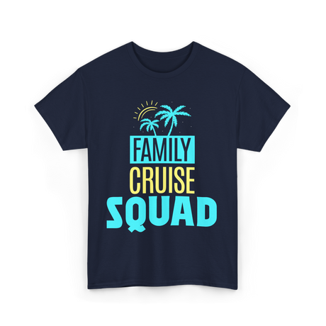 Family Cruise Squad Travel T-Shirt - Navy