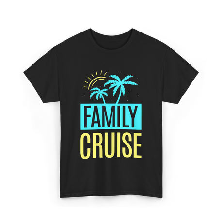 Family Cruise Travel Vacation T-Shirt - Black