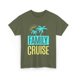 Family Cruise Travel Vacation T-Shirt - Military Green