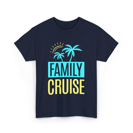 Family Cruise Travel Vacation T-Shirt - Navy