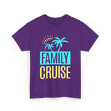 Family Cruise Travel Vacation T-Shirt - Purple