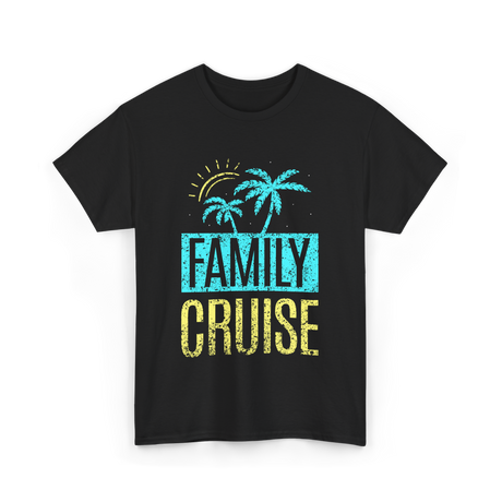 Family Cruise Vacation Travel T-Shirt - Black