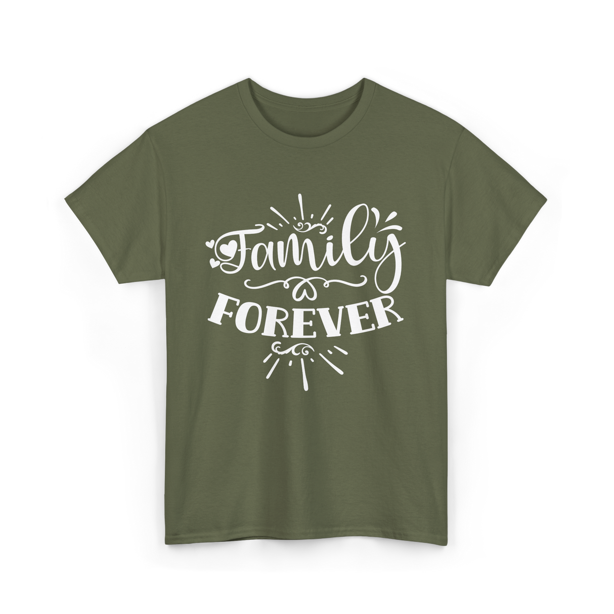 Family Forever Family Reunion T-Shirt - Military Green