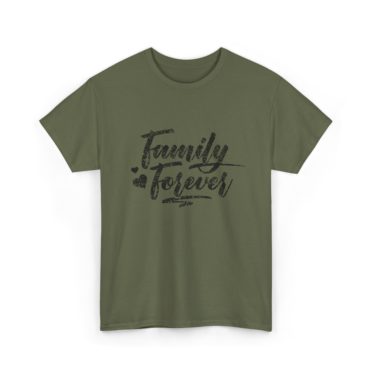 Family Forever Reunion Family T-Shirt - Military Green