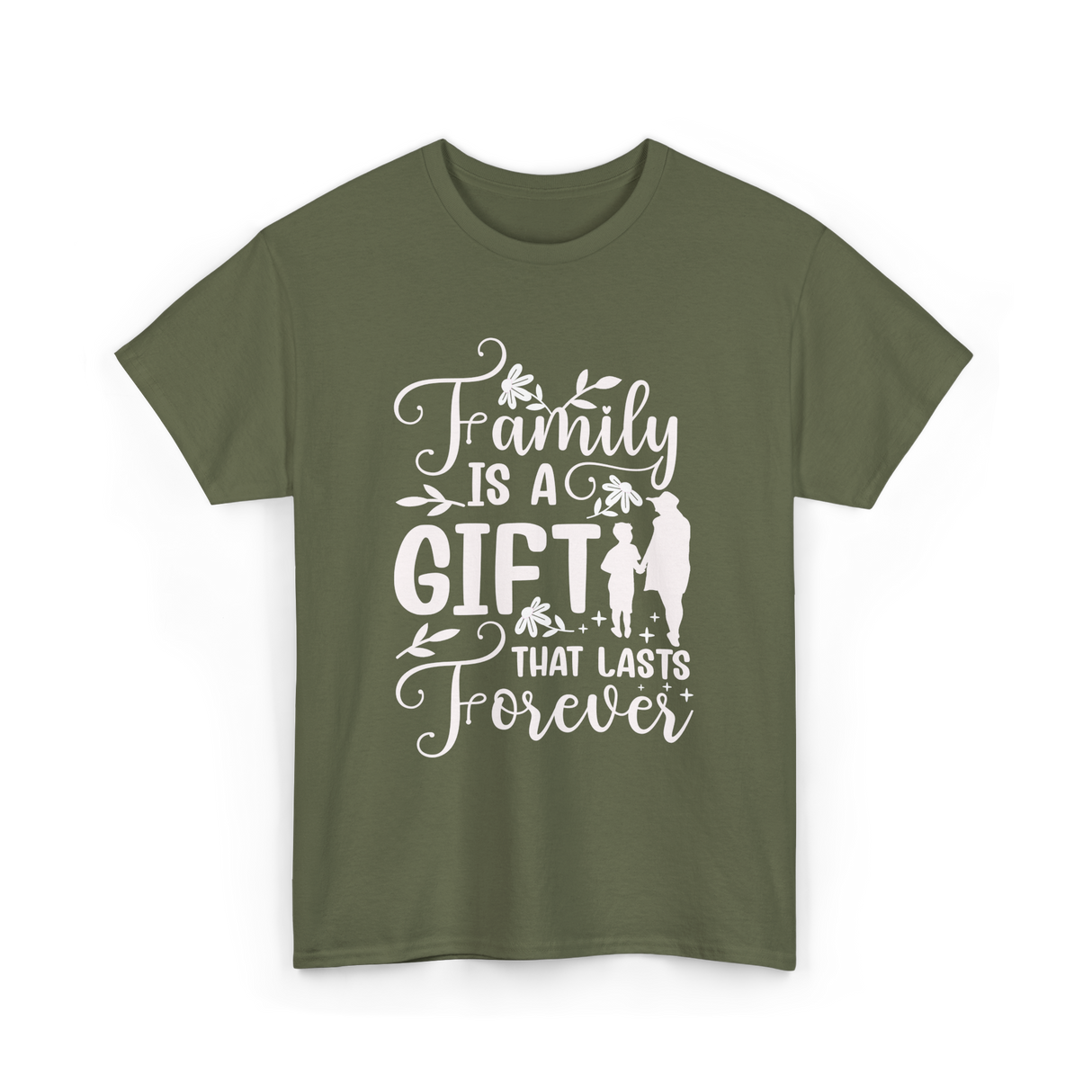 Family Is A Gift Family Reunion T-Shirt - Military Green