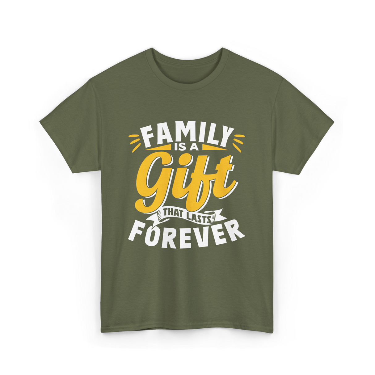 Family is a Gift Family Reunion T-Shirt - Military Green