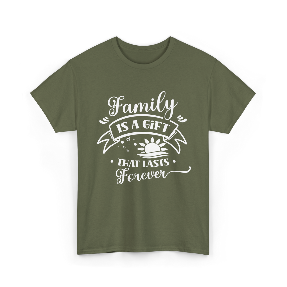 Family Is A Gift Family Reunion T-Shirt - Military Green