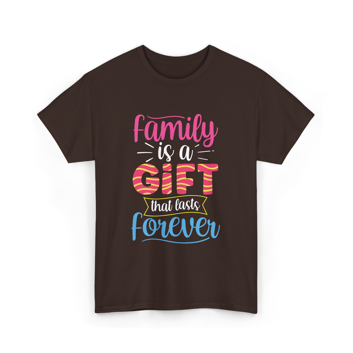 Family Is A Gift Family Reunion T-Shirt - Dark Chocolate