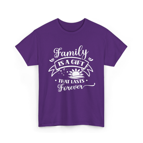 Family Is A Gift Family Reunion T-Shirt - Purple