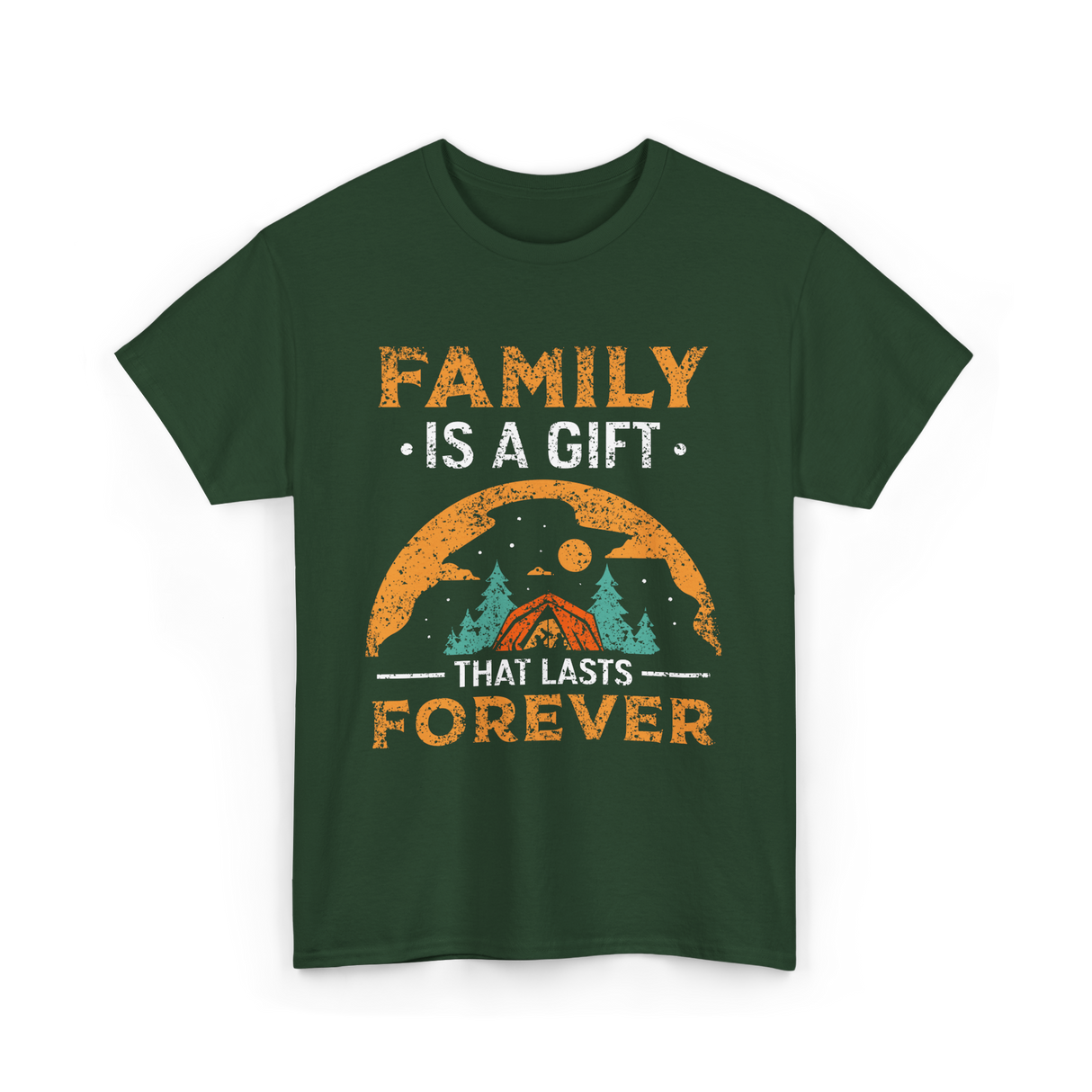 Family Is A Gift Family Reunion T-Shirt - Forest Green