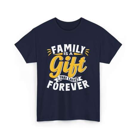 Family is a Gift Family Reunion T-Shirt - Navy