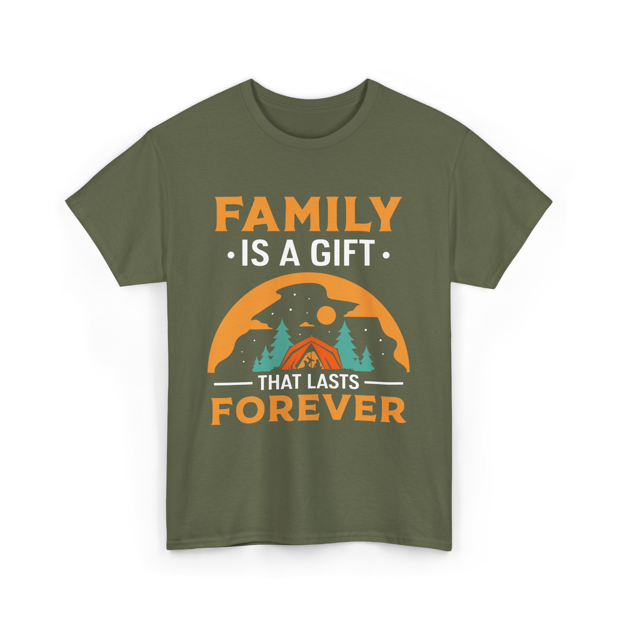 Family Is A Gift Family Reunion T-Shirt - Military Green