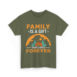 Family Is A Gift Family Reunion T-Shirt - Military Green