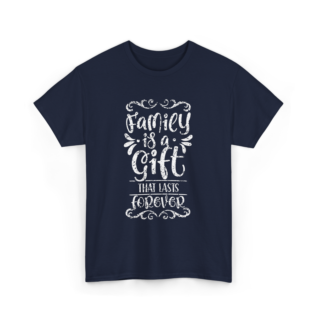 Family Is A Gift Family T-Shirt - Navy