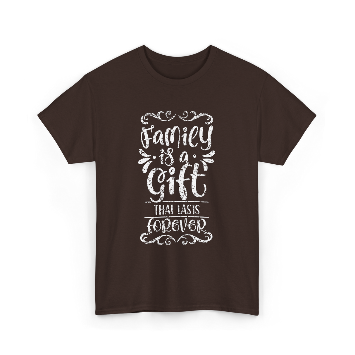 Family Is A Gift Family T-Shirt - Dark Chocolate