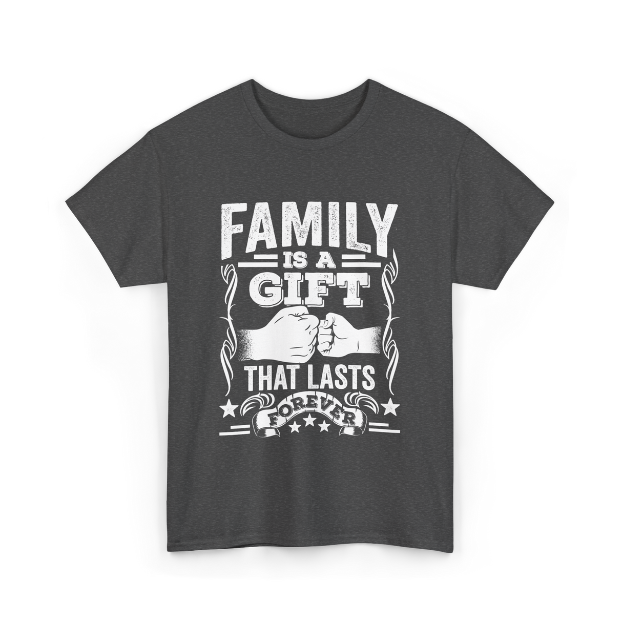 Family Is A Gift Family T-Shirt - Dark Heather