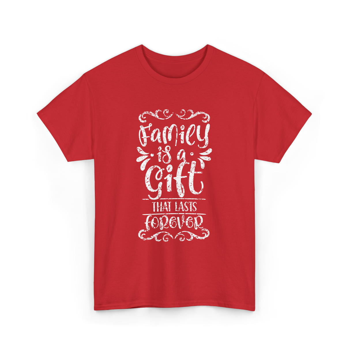 Family Is A Gift Family T-Shirt - Red