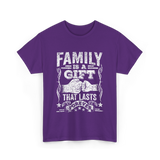 Family Is A Gift Family T-Shirt - Purple