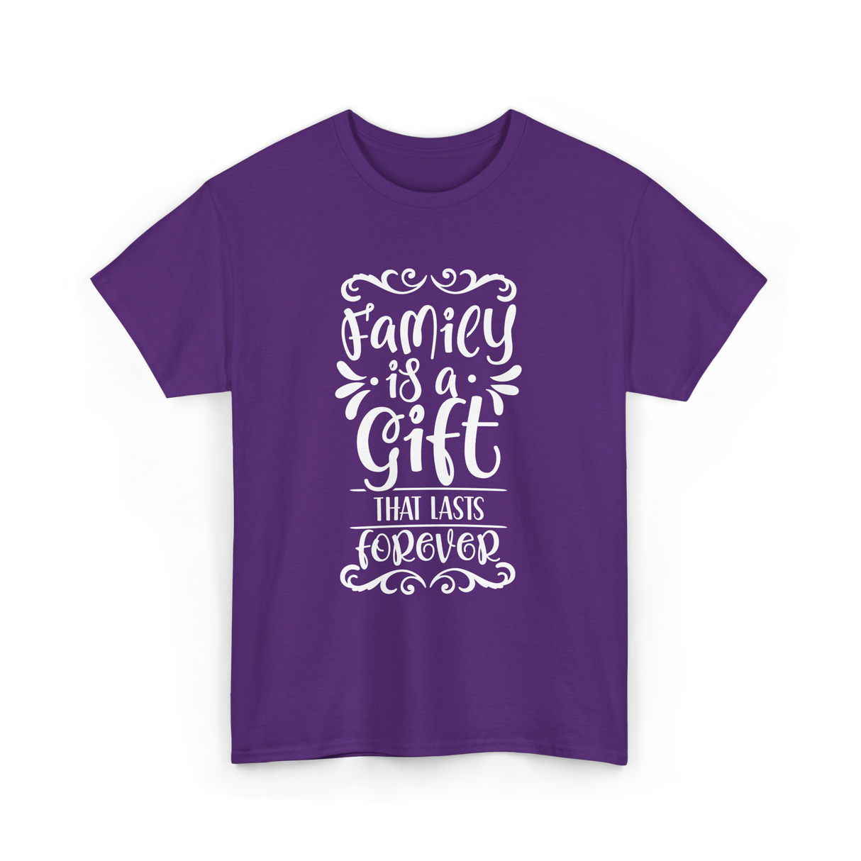 Family Is A Gift Family T-Shirt - Purple