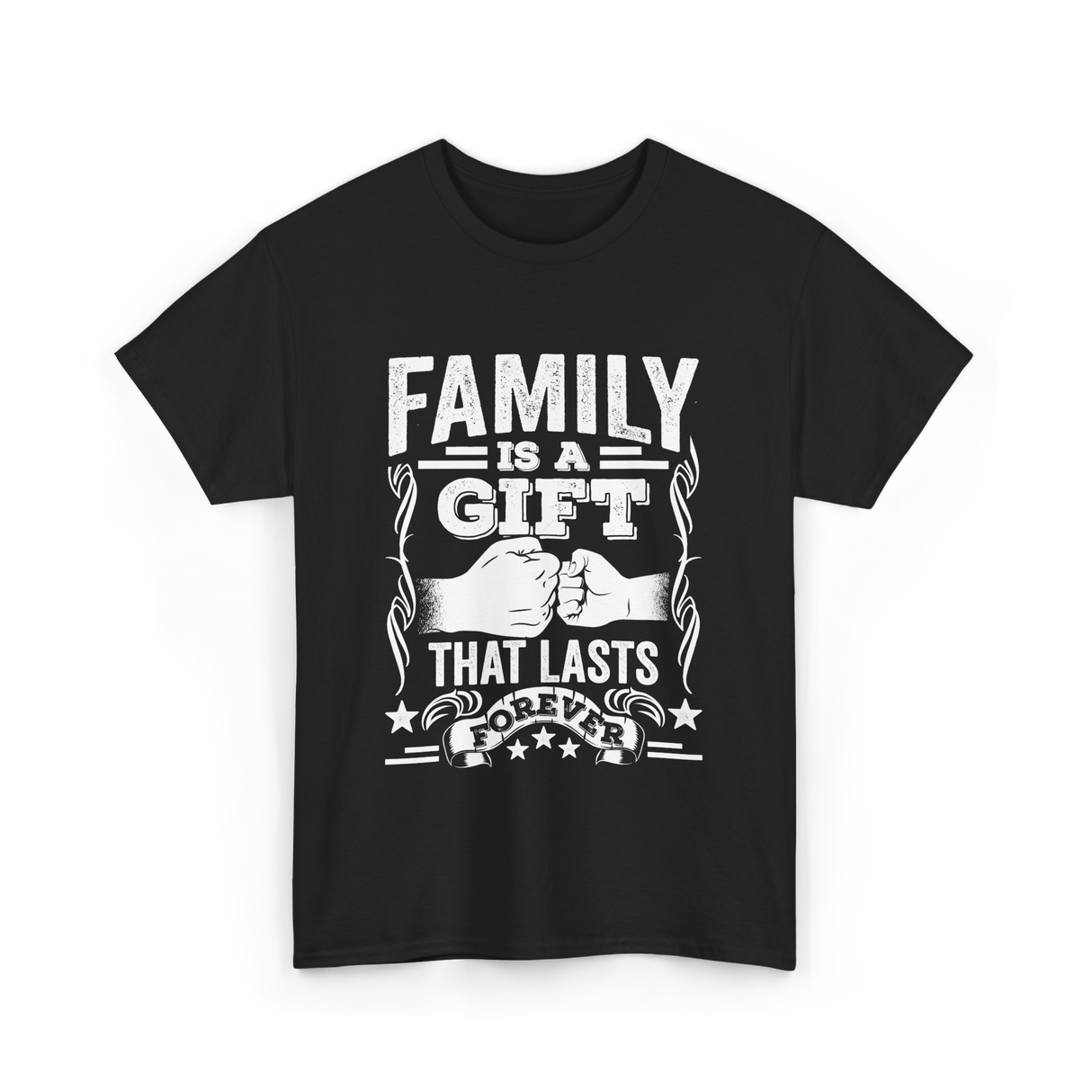 Family Is A Gift Family T-Shirt - Black