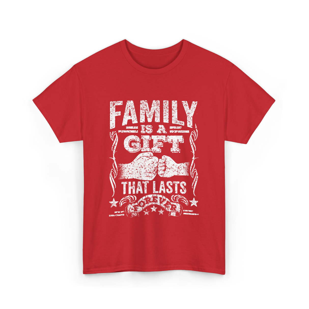 Family Is A Gift Family T-Shirt - Red