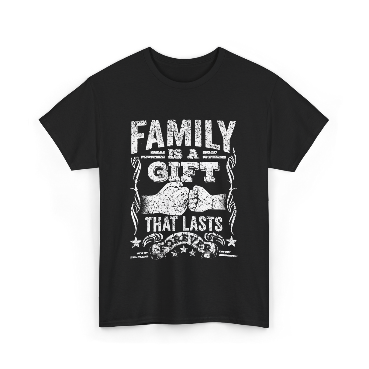 Family Is A Gift Family T-Shirt - Black