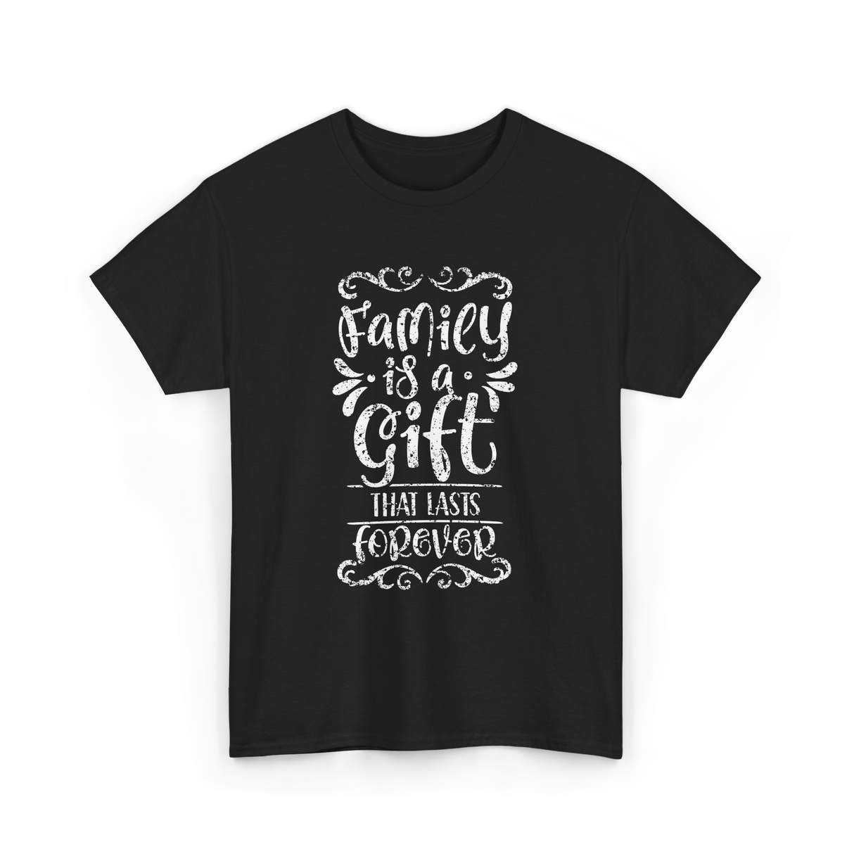 Family Is A Gift Family T-Shirt - Black