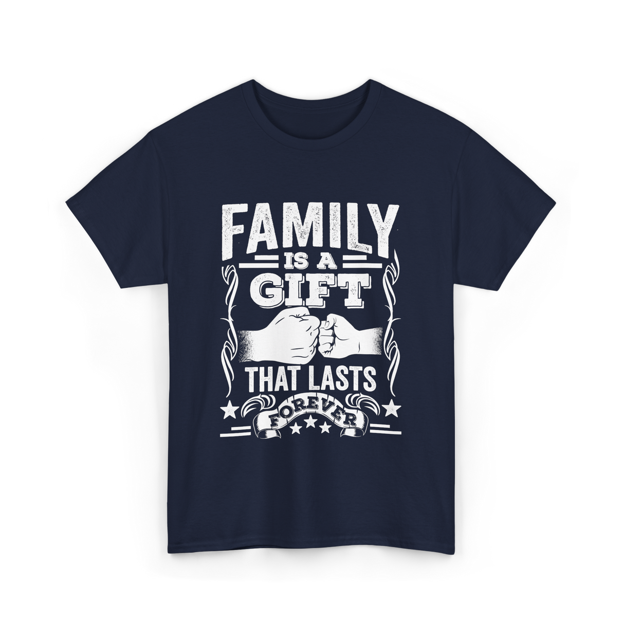 Family Is A Gift Family T-Shirt - Navy