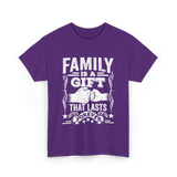 Family Is A Gift Family T-Shirt - Purple