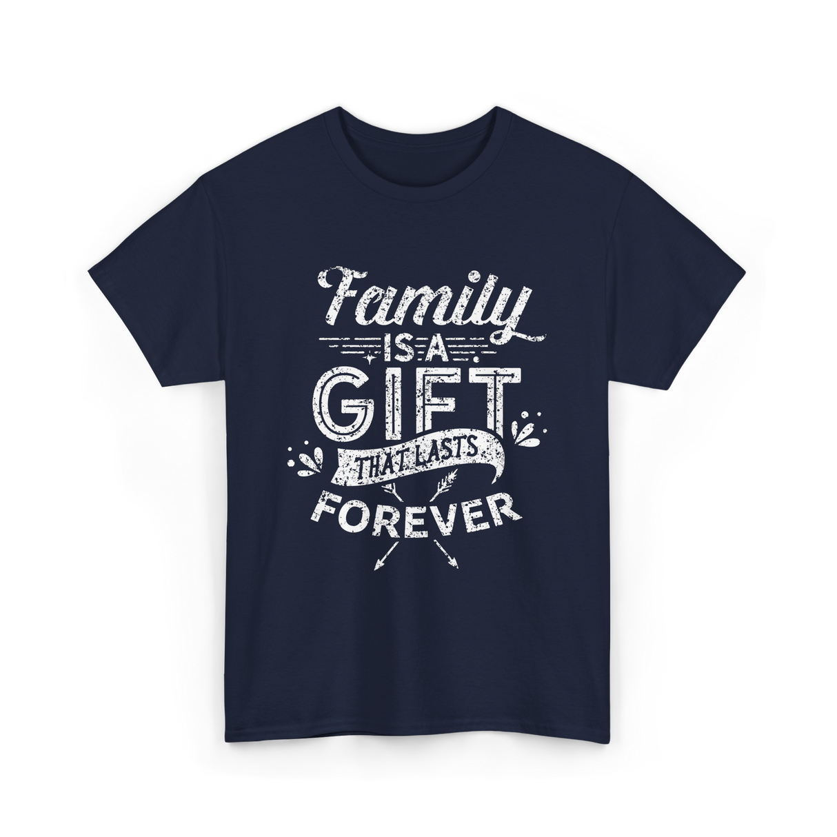 Family Is A Gift Family T-Shirt - Navy