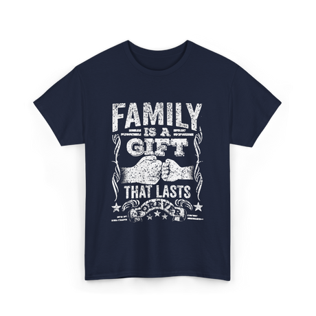 Family Is A Gift Family T-Shirt - Navy