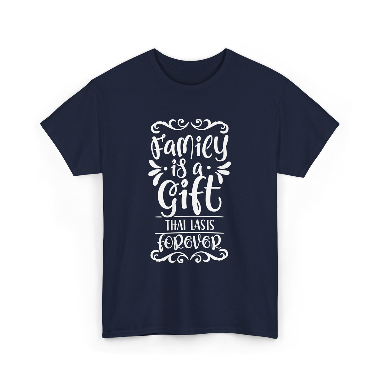 Family Is A Gift Family T-Shirt - Navy