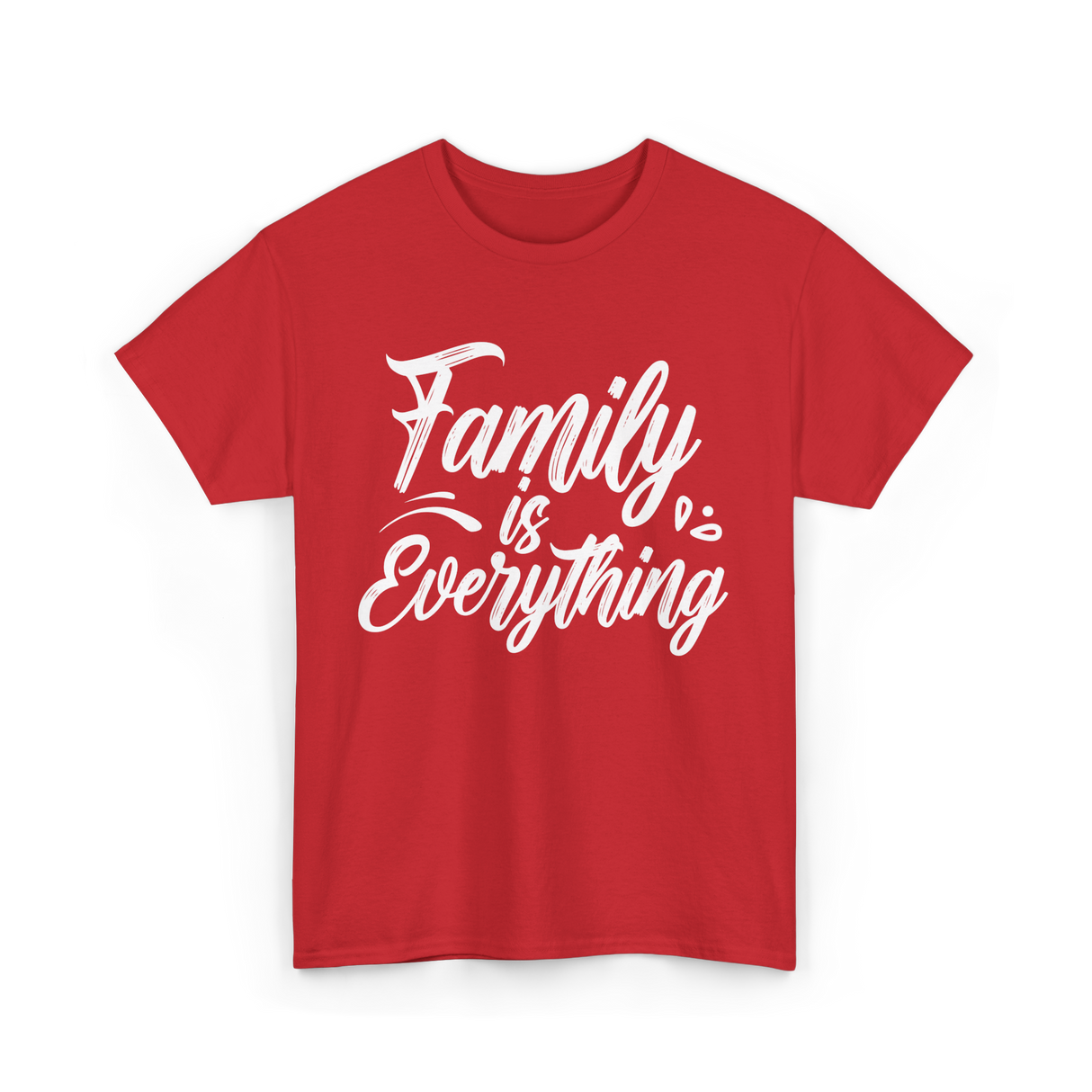 Family is Everything Family T-Shirt - Red