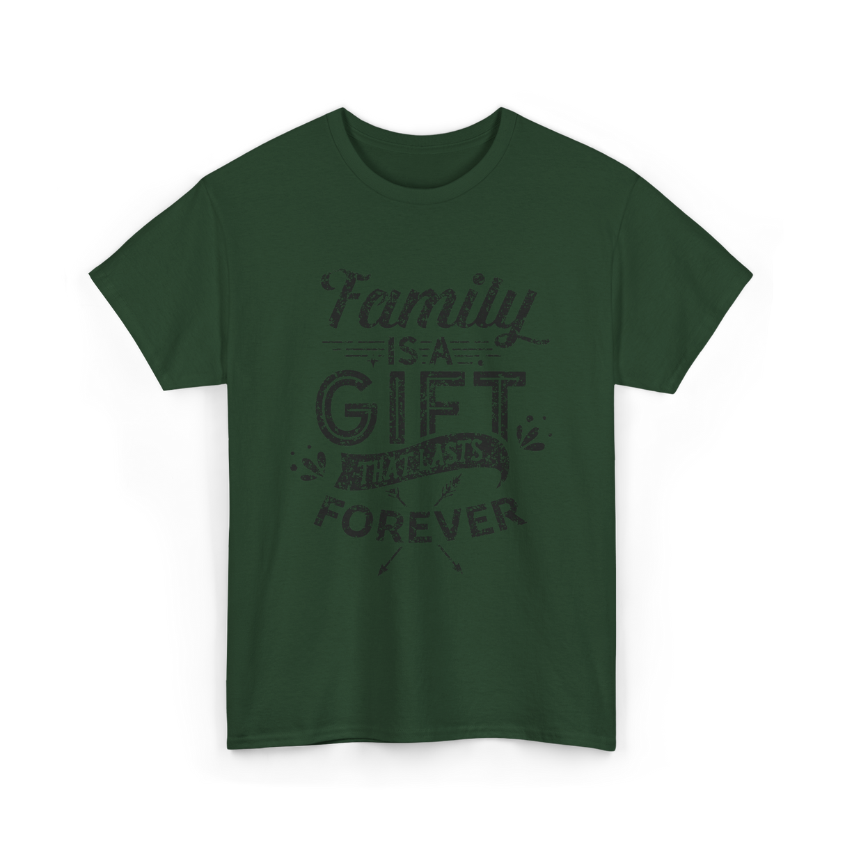 Family Is Forever Family Reunion T-Shirt - Forest Green