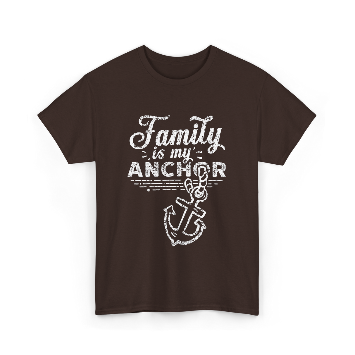 Family is My Anchor Family Reunion T-Shirt - Dark Chocolate