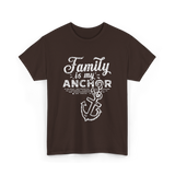 Family is My Anchor Family Reunion T-Shirt - Dark Chocolate