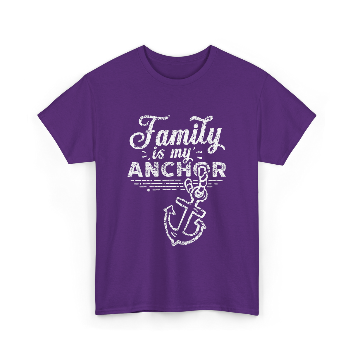 Family is My Anchor Family Reunion T-Shirt - Purple