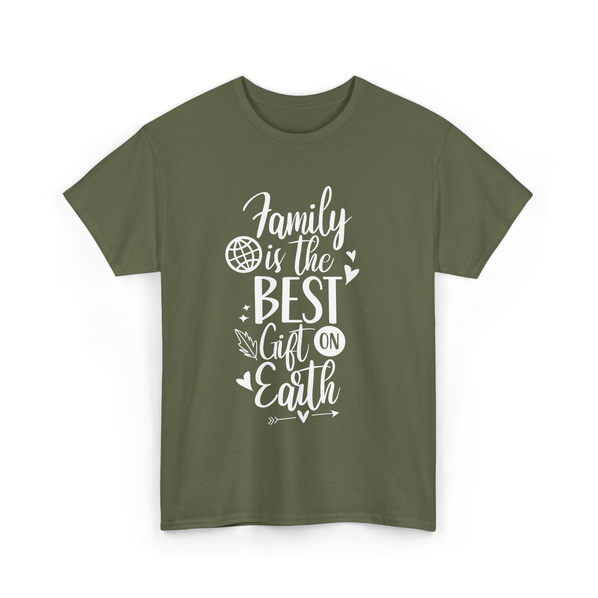 Family Is The Best Family Reunion T-Shirt - Military Green