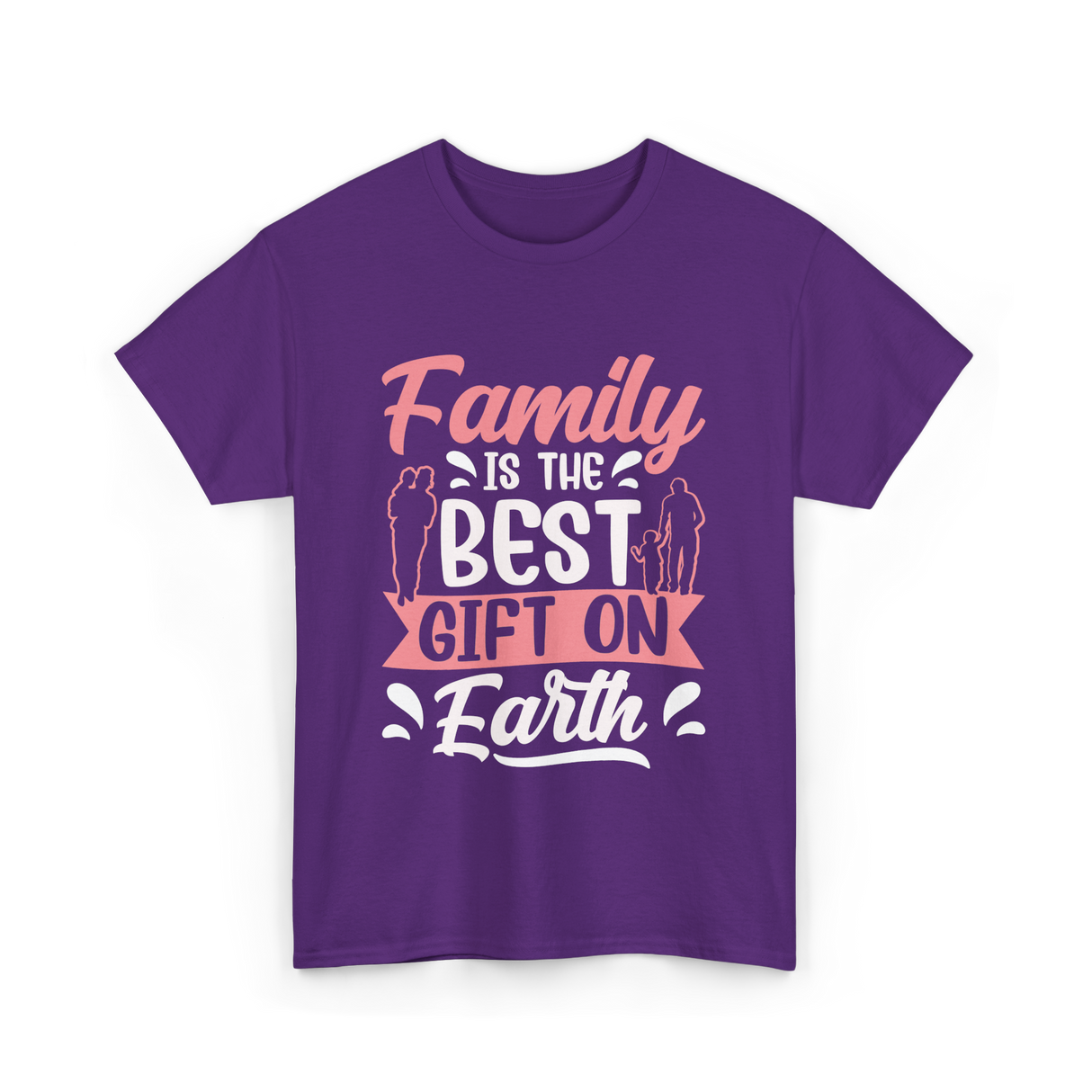 Family Is The Best Family T-Shirt - Purple